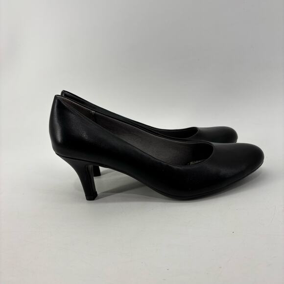 Life Stride Parigi Womens Size 9 Black Pump High Heels Round Toe Career - Picture 5 of 11
